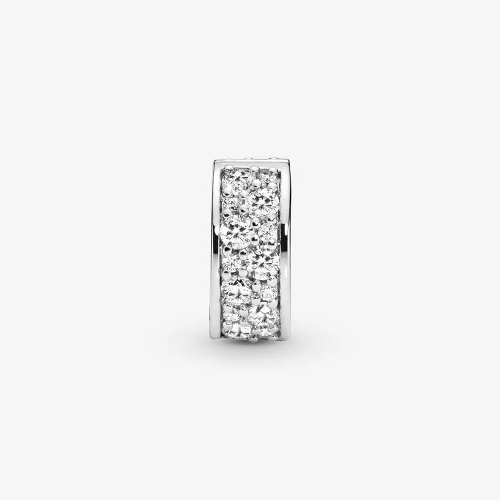 PANDORA : Clear Pavé Clip Charm - Image 4