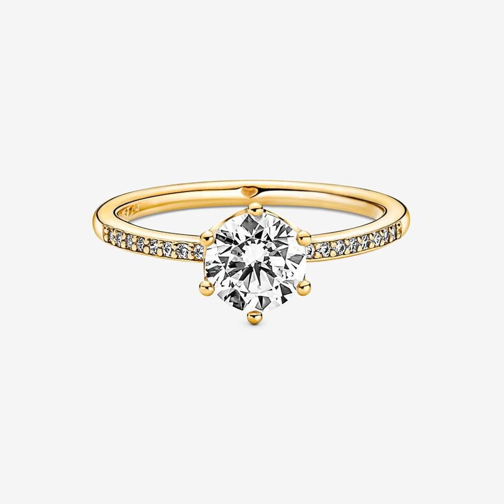 PANDORA : Clear Sparkling Crown Solitaire Ring - Image 2