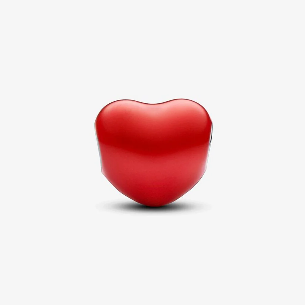 PANDORA : Colour-changing Hidden Message Heart Charm in Sterling Silver