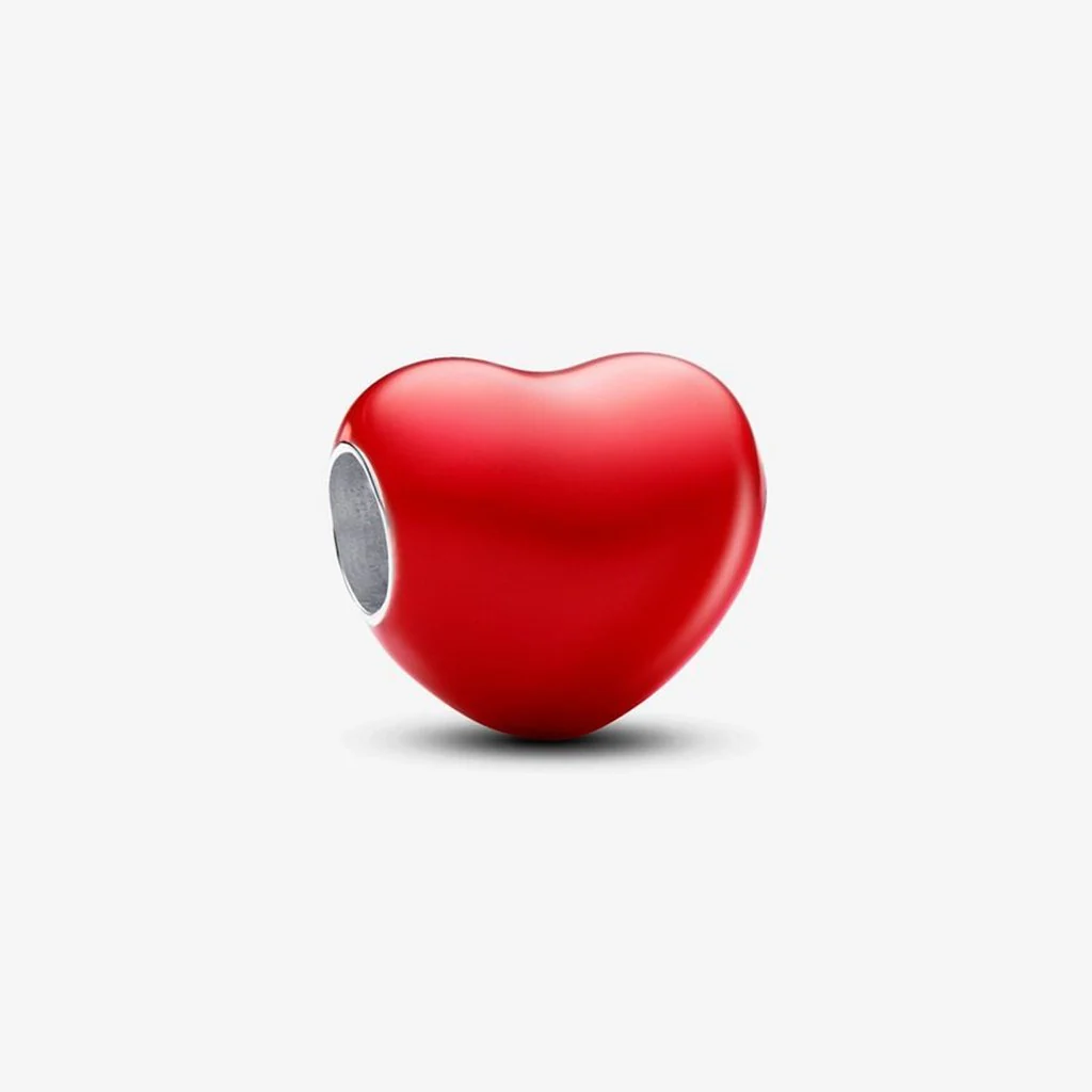 PANDORA : Colour-changing Hidden Message Heart Charm in Sterling Silver - Image 5