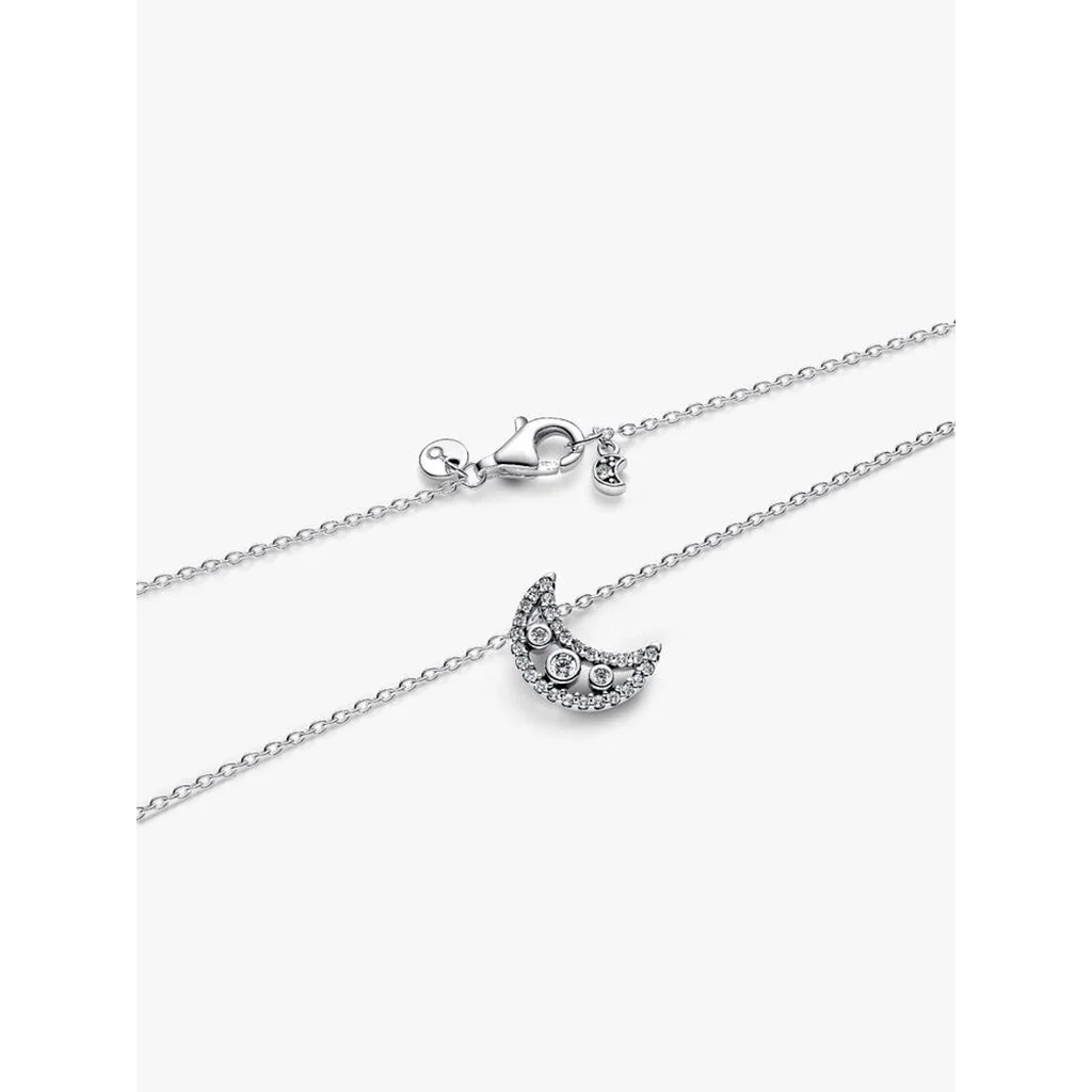 PANDORA : Crescent Moon Pendant Necklace - Image 3