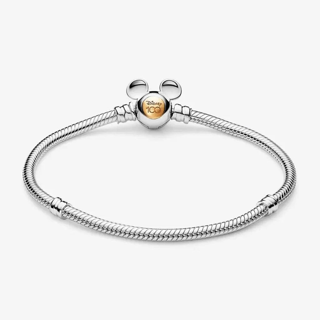 PANDORA : Disney 100th Anniversary Moments Snake Chain Bracelet - Image 3