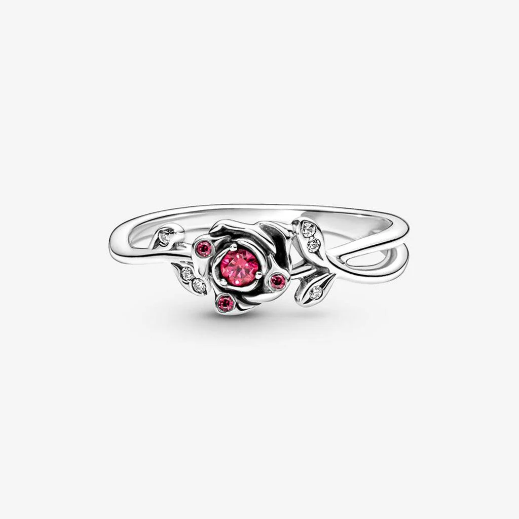 PANDORA : Disney Beauty and the Beast Rose Ring - Image 4
