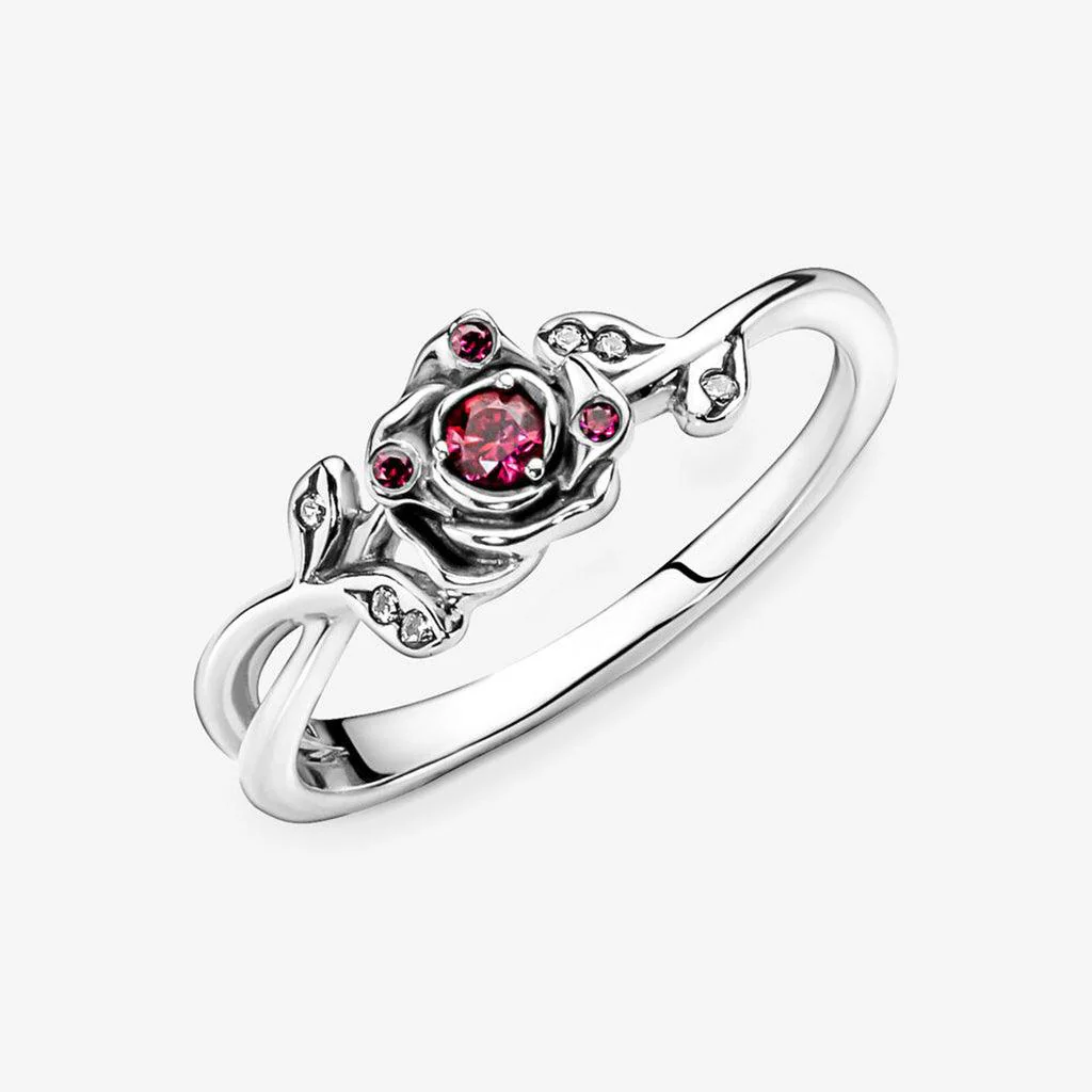 PANDORA : Disney Beauty and the Beast Rose Ring - Image 6