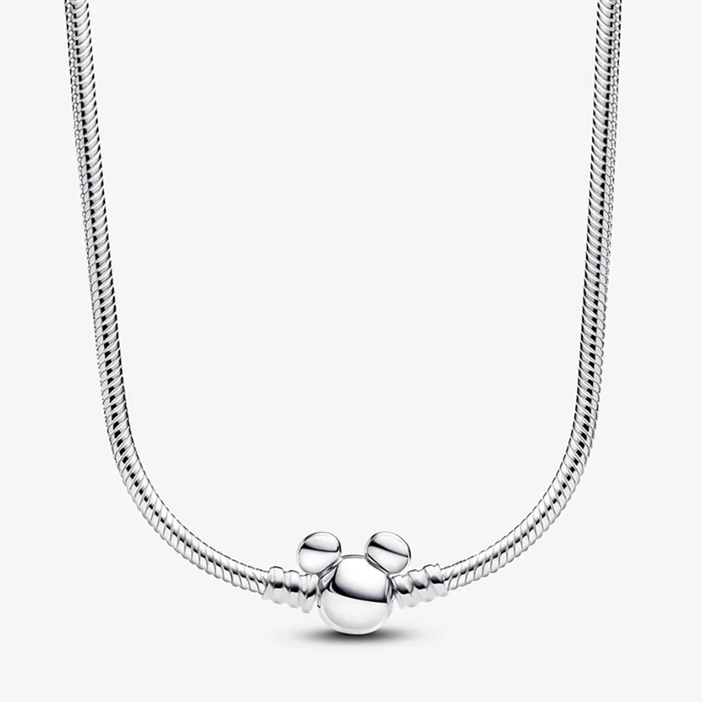 PANDORA : Disney Mickey Mouse Snake Chain Necklace - Image 4