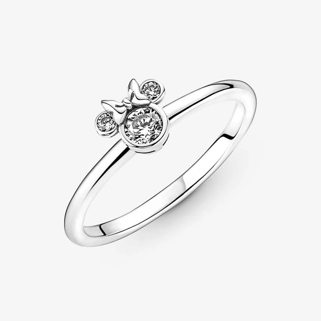 PANDORA : Disney Minnie Mouse Sparkling Head Ring - Image 4