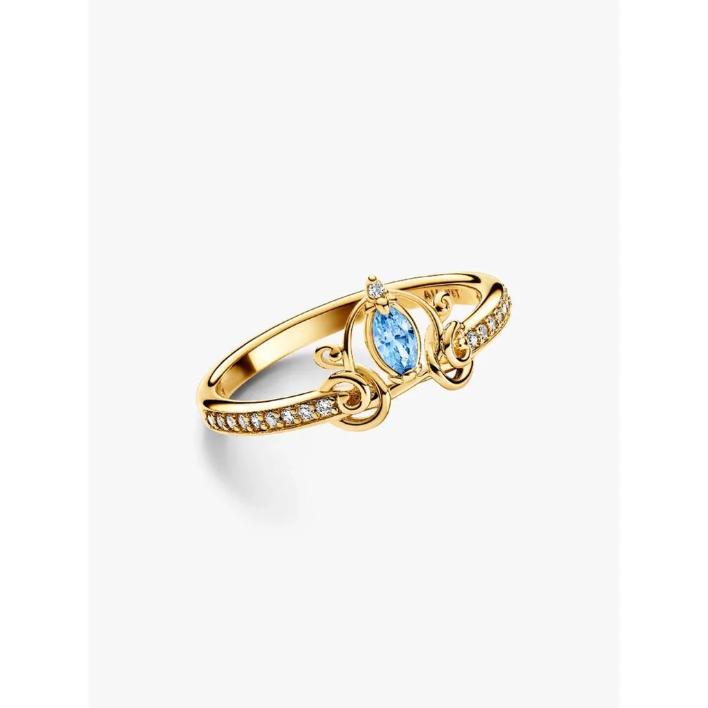 PANDORA : Disney Princess Cinderella Ring - Gold - Image 2