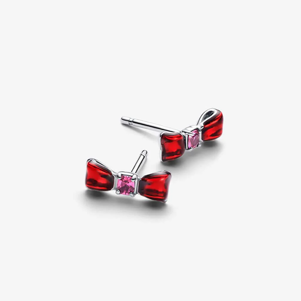 PANDORA : Disney Princess Snow White Bow Stud Earrings - Image 3