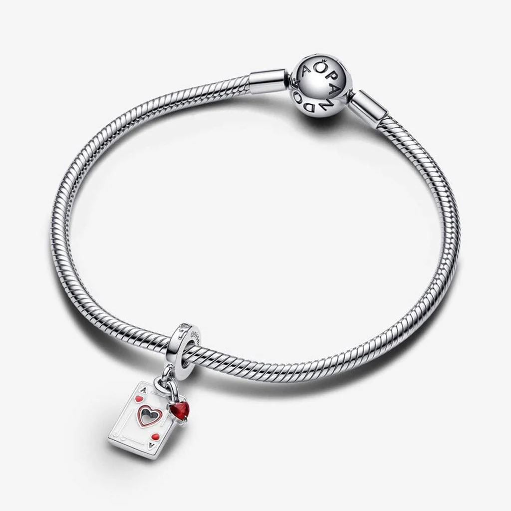 PANDORA : Disney Villains Queen of Hearts Double Dangle Charm - Image 3
