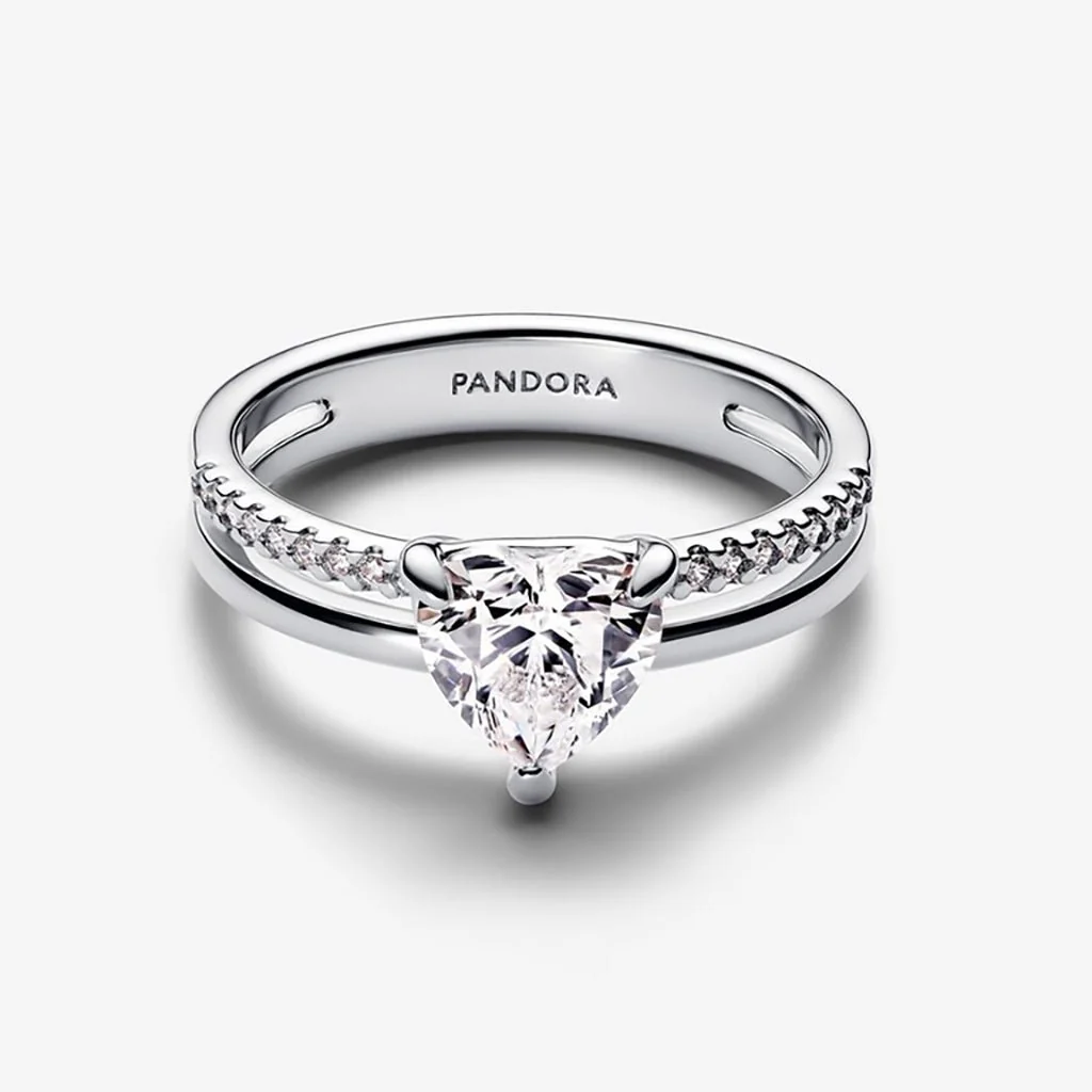 PANDORA : Double Band Heart Ring - Image 3