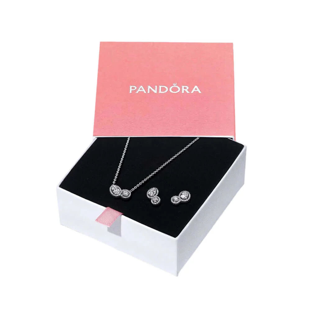 PANDORA : Double Halo Jewelry Giftset
