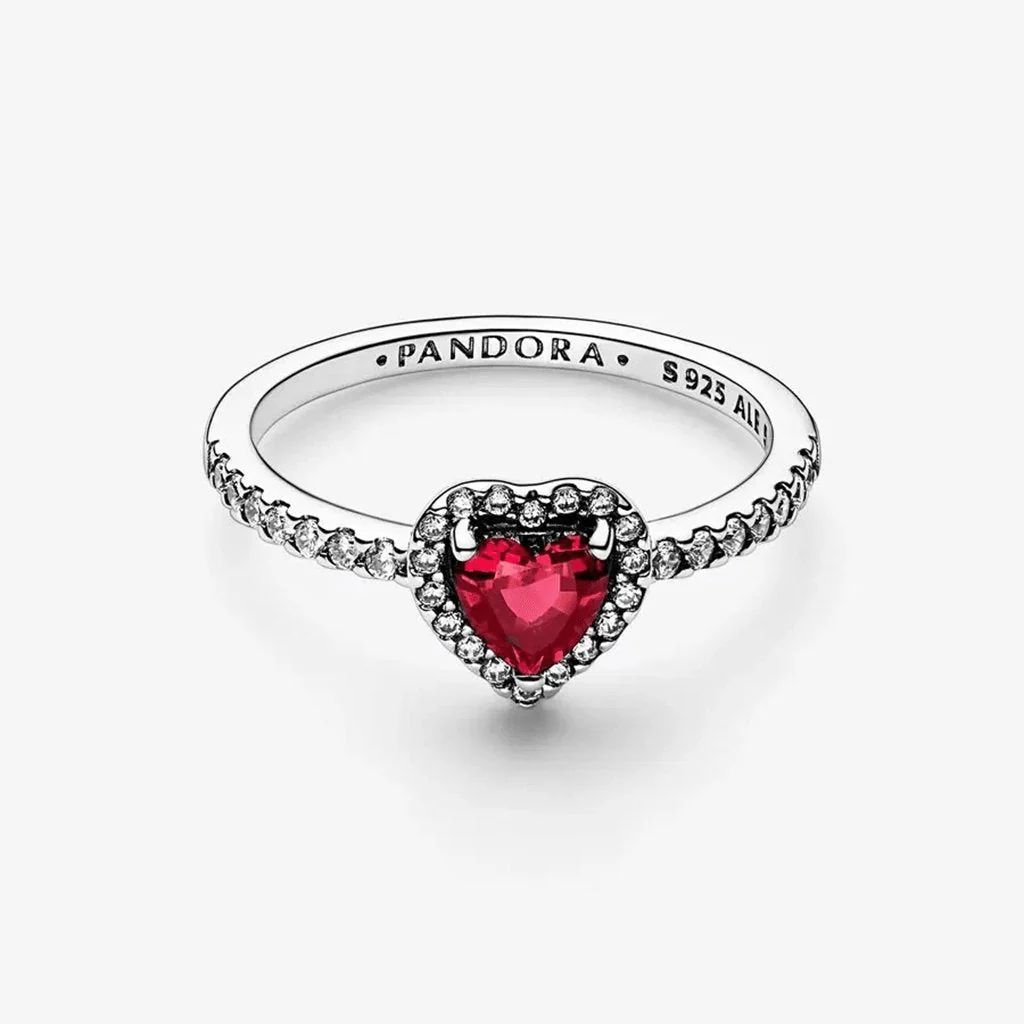 PANDORA : Elevated Red Heart Ring - Image 3