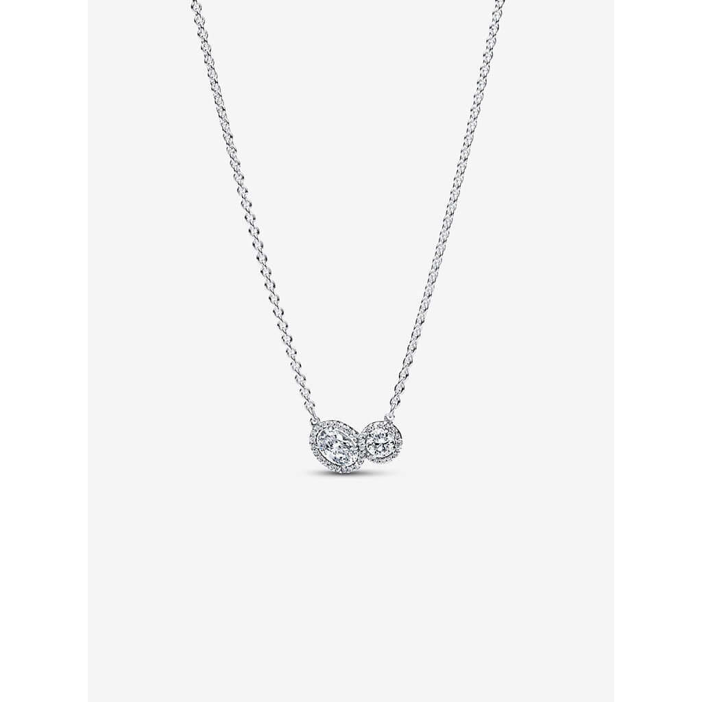 PANDORA : Embracing Halo Necklace