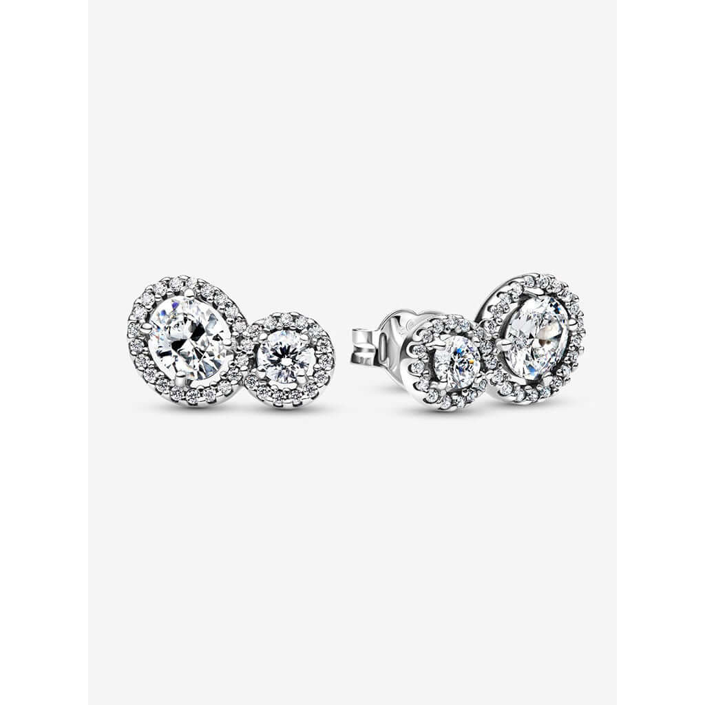 PANDORA : Embracing Halo Stud Earrings