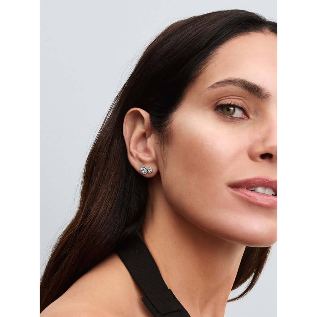 PANDORA : Embracing Halo Stud Earrings - Image 2