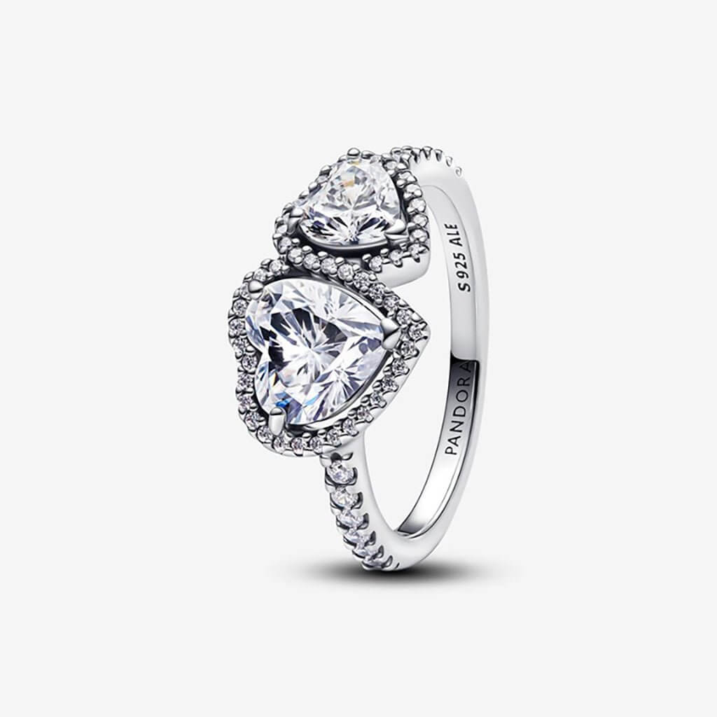PANDORA : Halo Hearts Ring
