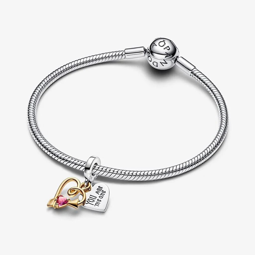 PANDORA : Heart & Arrow Double Dangle Charm - Image 4
