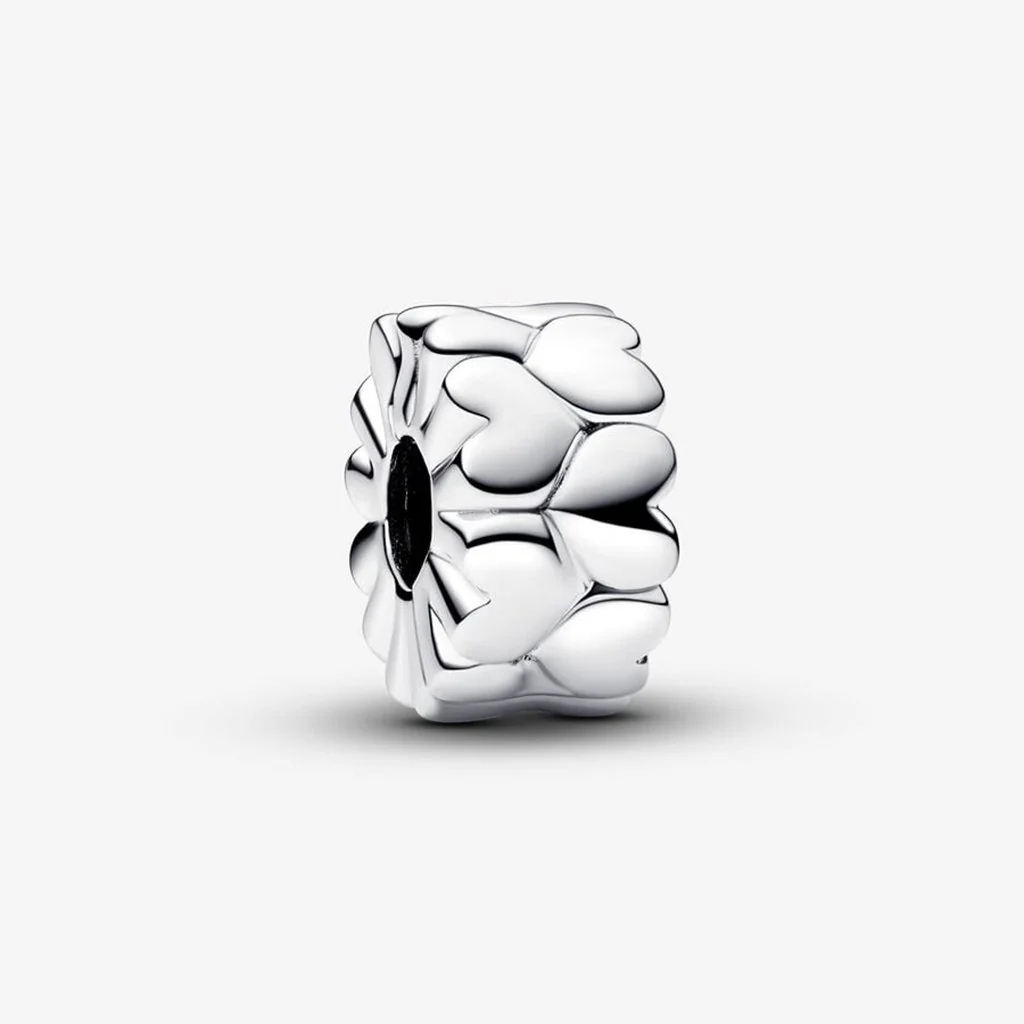 PANDORA : Heart Pattern Clip Charm