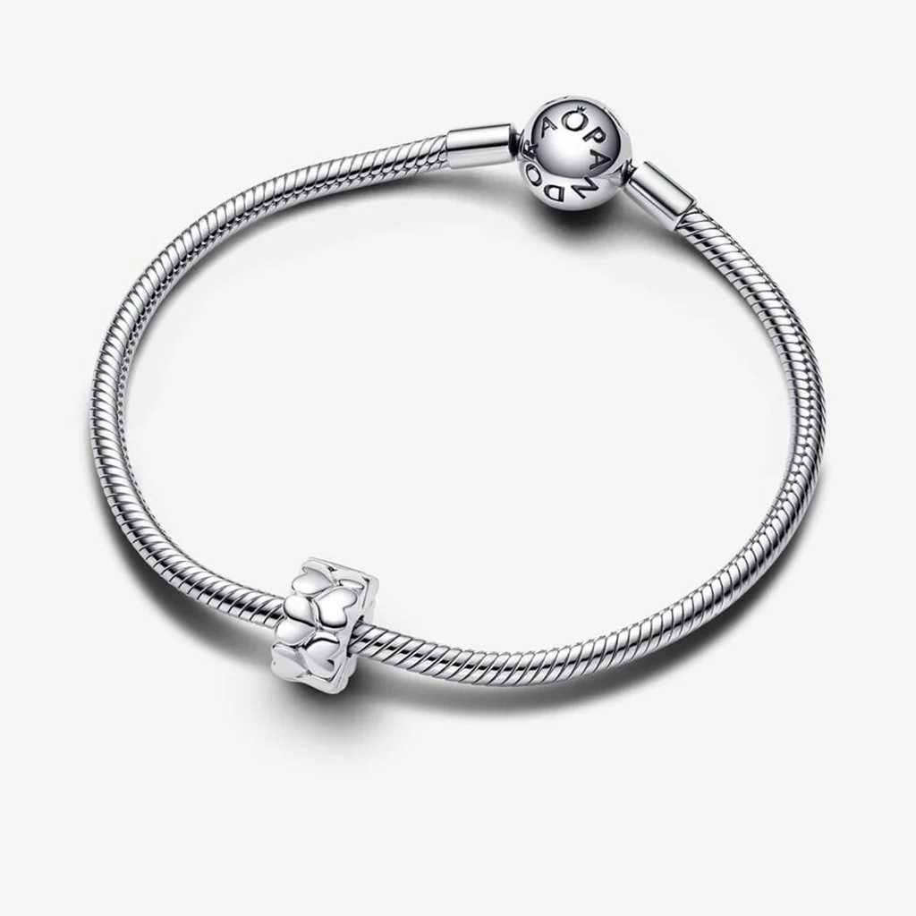 PANDORA : Heart Pattern Clip Charm - Image 5
