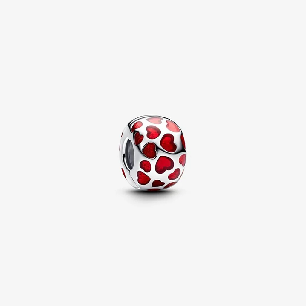 PANDORA : Hearts Round Clip Charm