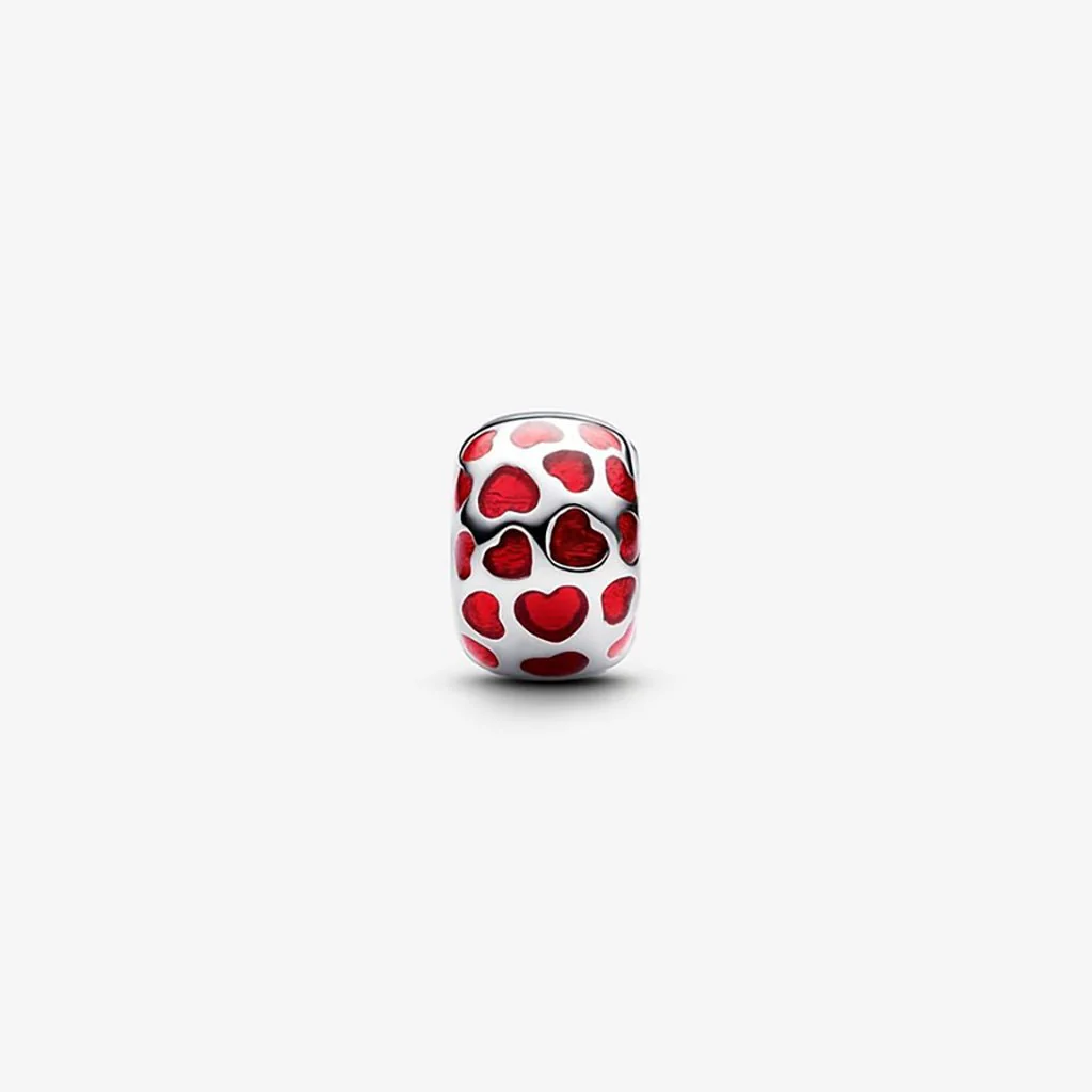 PANDORA : Hearts Round Clip Charm - Image 4