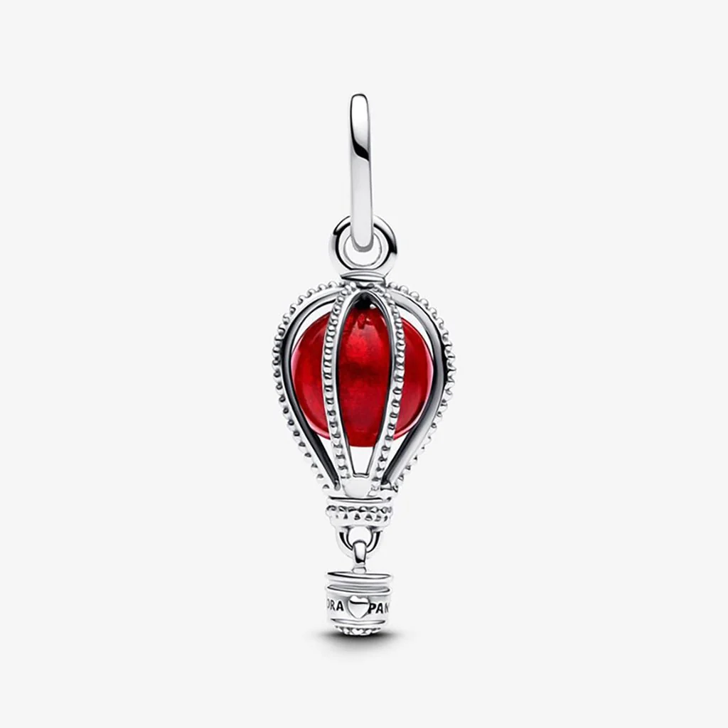 PANDORA : Hot Air Balloon Murano Glass Dangle Charm - Image 4
