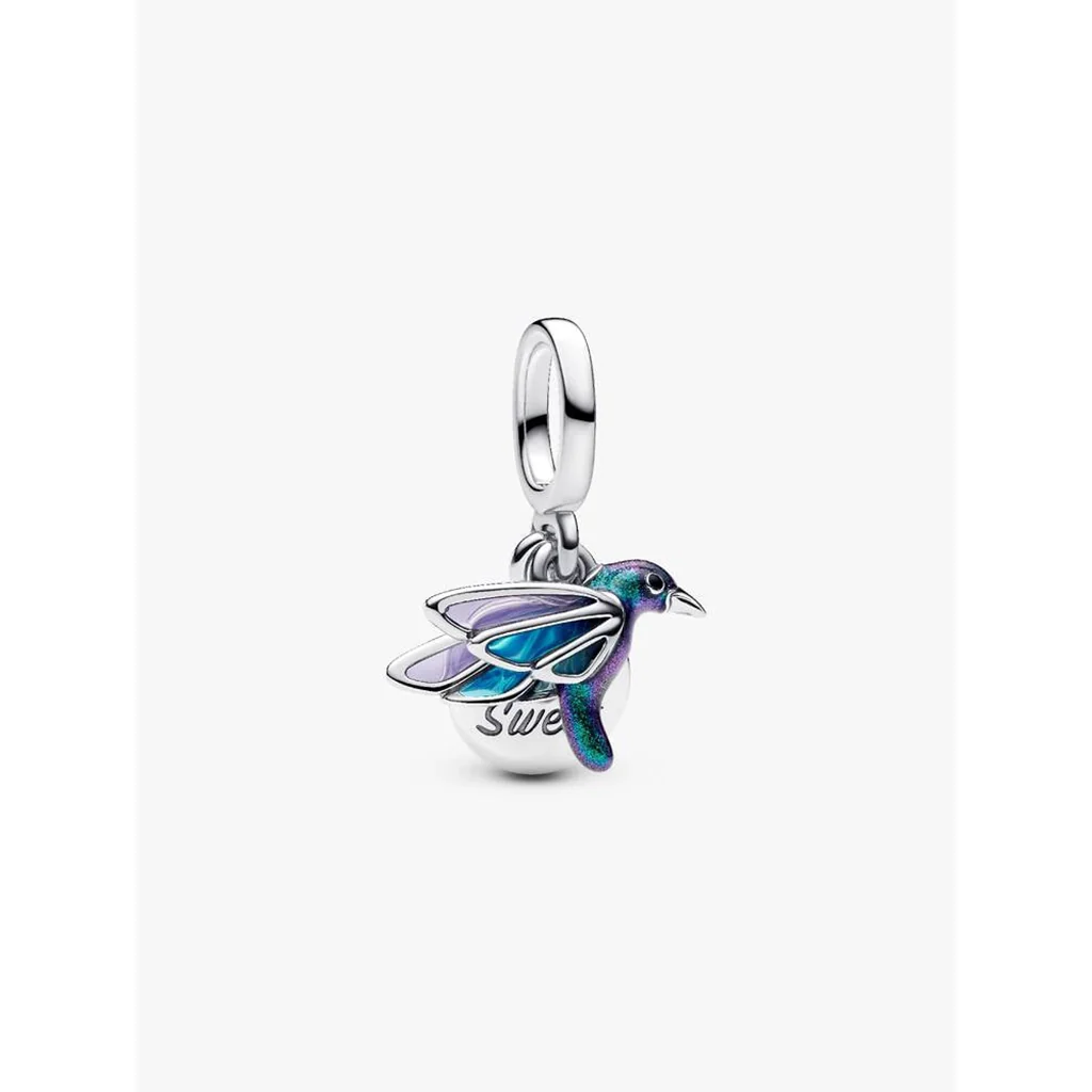 PANDORA : Hummingbird Double Dangle Charm