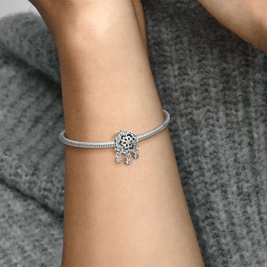 PANDORA : Icy Snowflake Drop Charm - Image 3