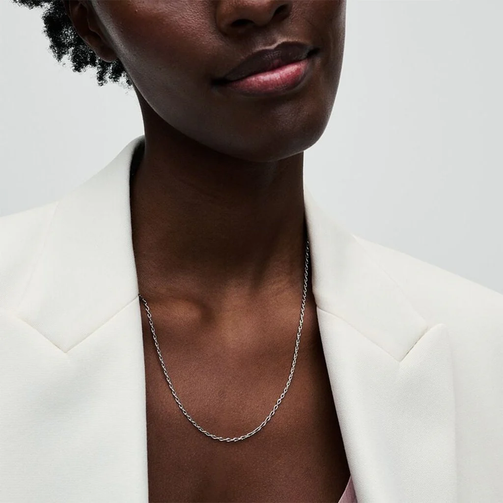 PANDORA : Infinity Chain Necklace - Sterling Silver - Image 2