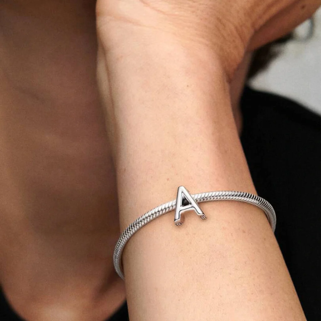 Pandora : Letter A Alphabet Charm - Sterling Silver - Image 4