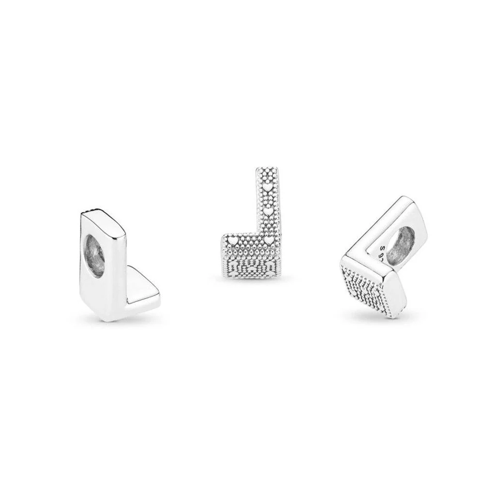 PANDORA : Letter Charm - 'L' - Image 2
