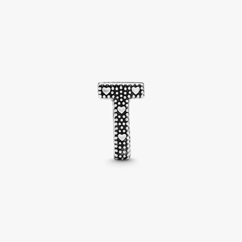 Pandora : Letter T Alphabet Charm - Sterling Silver - Image 2