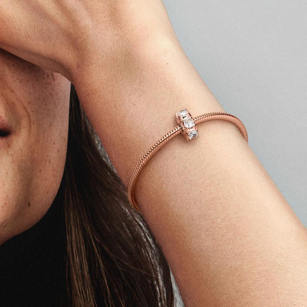 PANDORA : Long Pronged Sparkling Clip Charm - Image 3