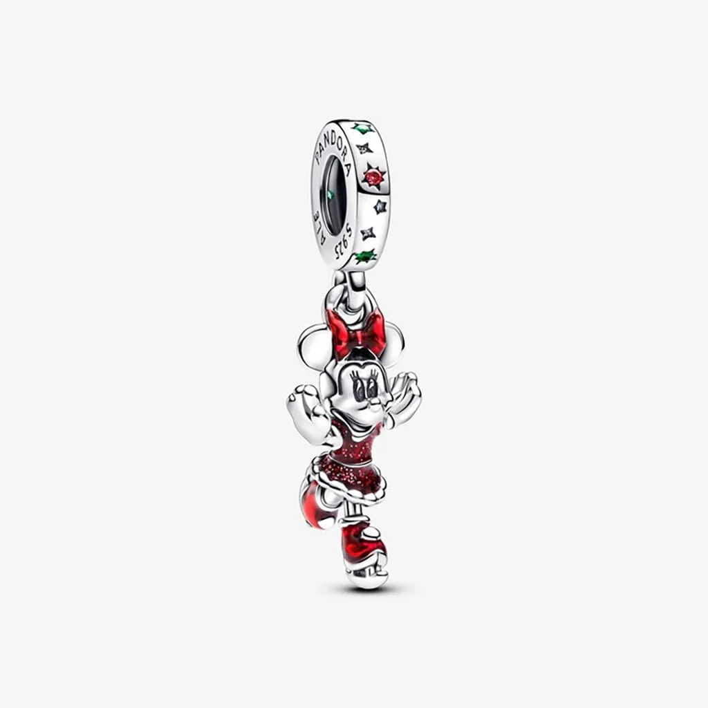 PANDORA : Minnie Mouse Ice Skating Dangle Charm