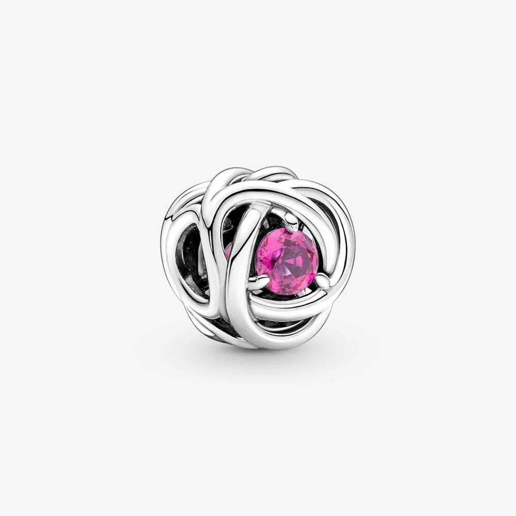 PANDORA : October Pink Eternity Circle Charm