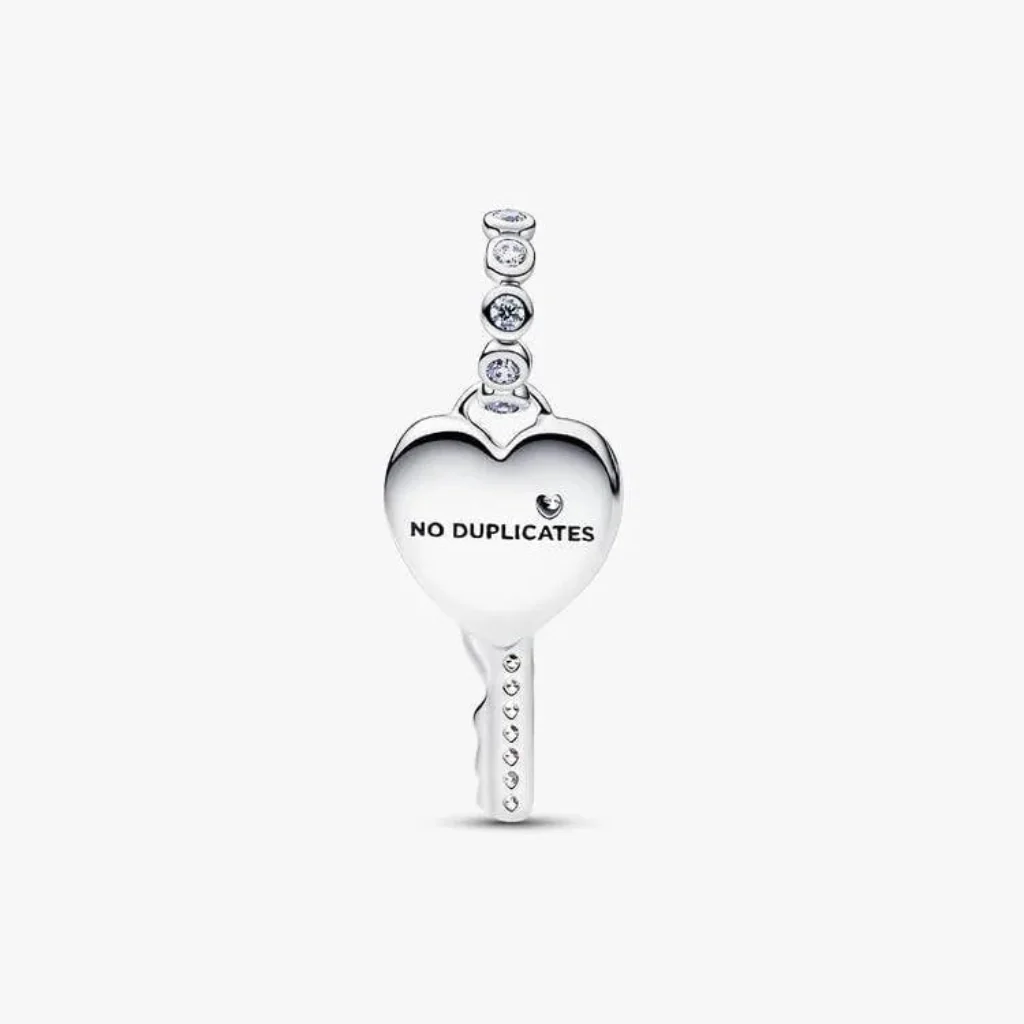Pandora : Opalescent Heart Key Dangle Charm - Image 2