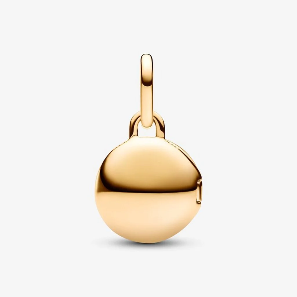PANDORA : Openable & Engravable Love Locket Dangle Charm - 14k Gold-plated unique metal blend - Image 5