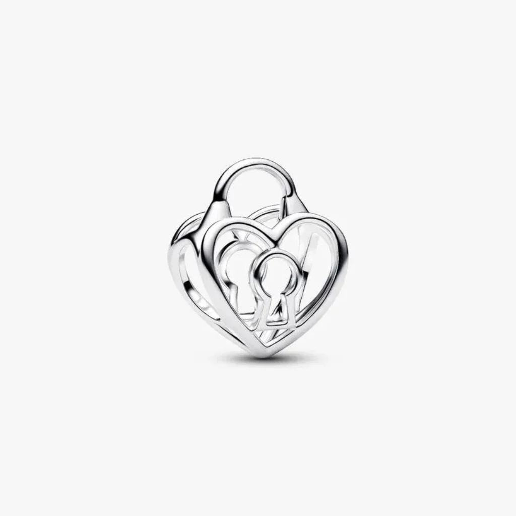 Pandora : Openwork Heart Padlock Charm
