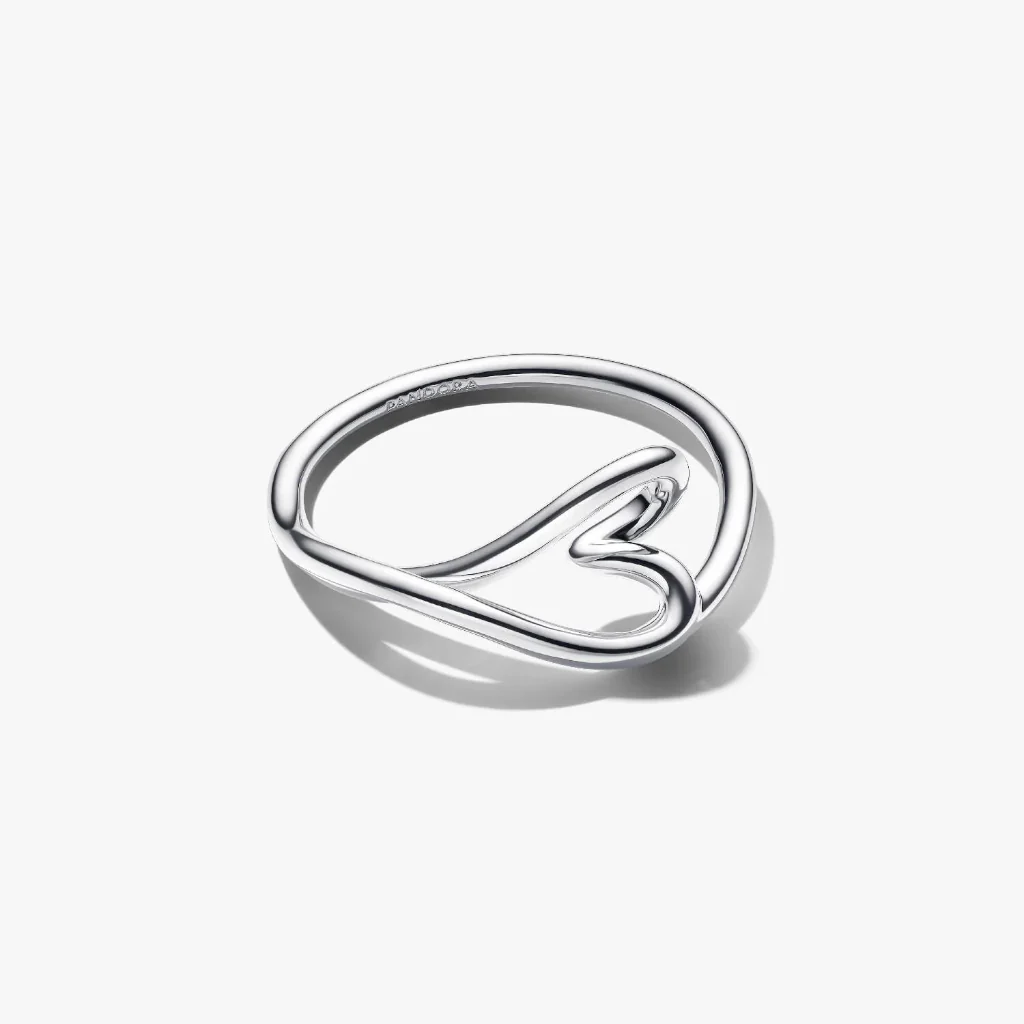 PANDORA : Organically Shaped Heart Small Ring - Image 2