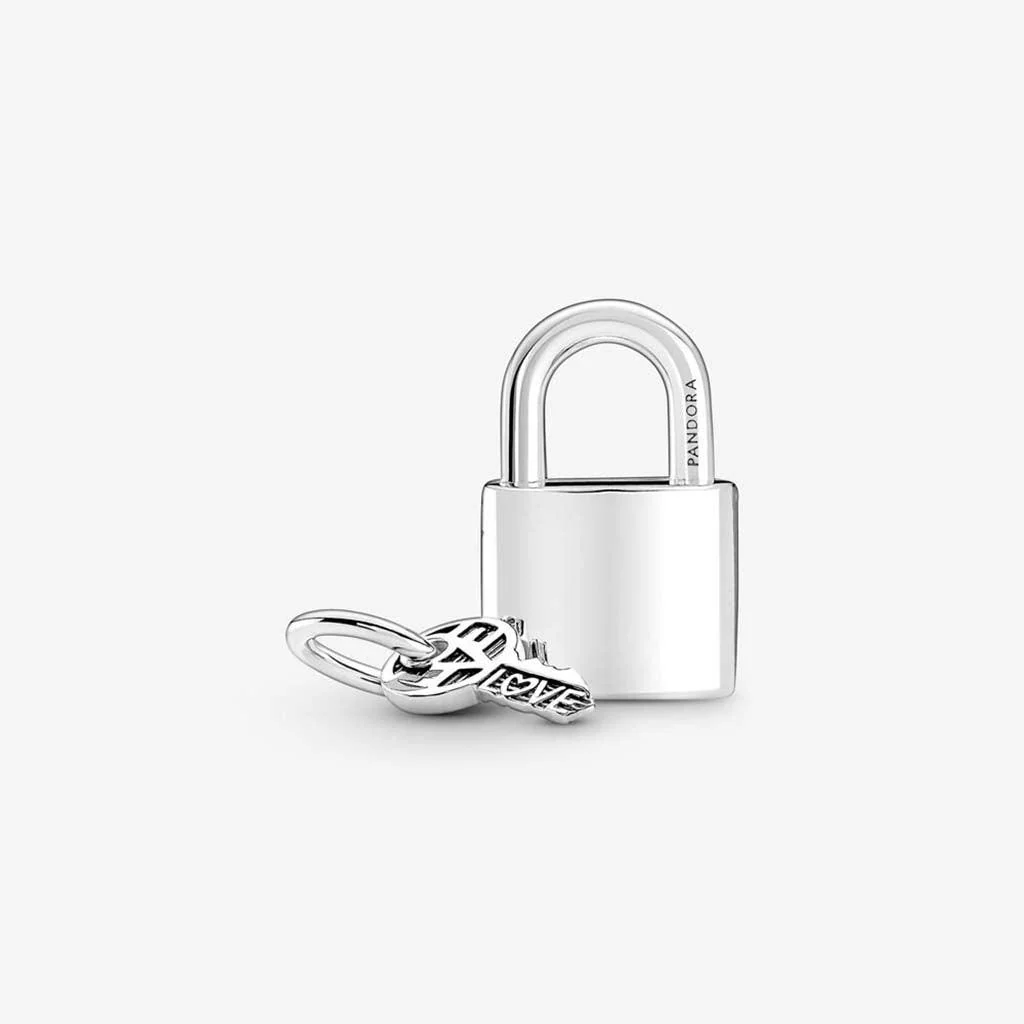 PANDORA : Padlock and Key Dangle Charm - Image 3
