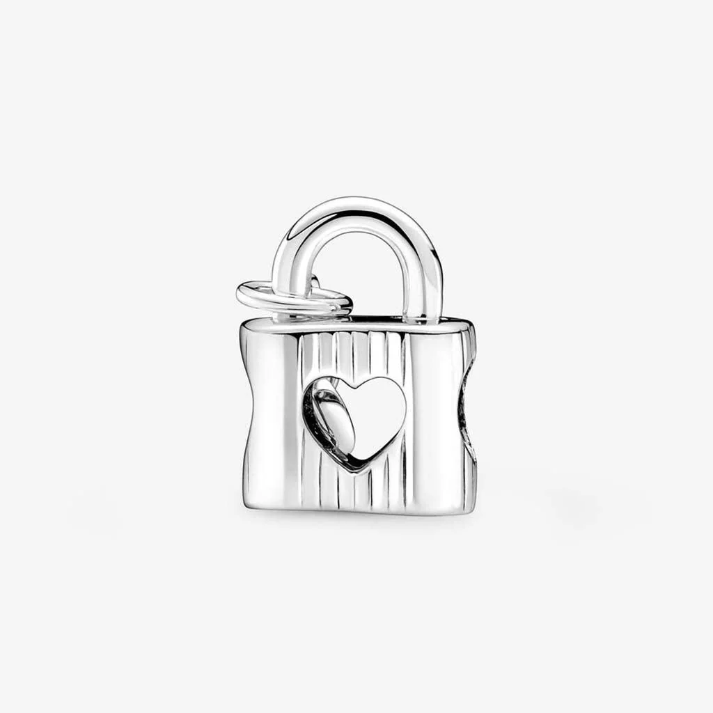 PANDORA : Padlock & Heart Key Charm - Image 4