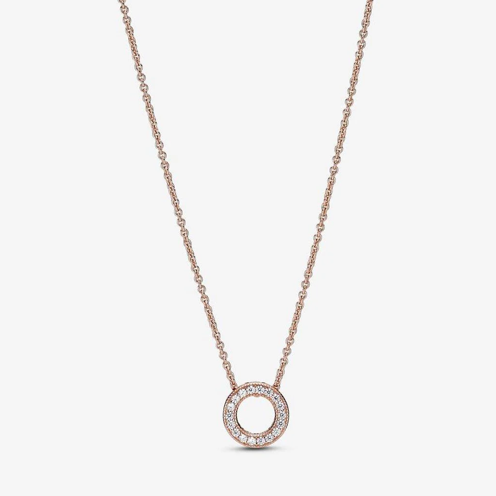 PANDORA : Pandora Logo Pavé Circle Collier Necklace