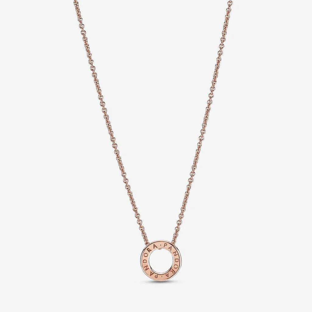 PANDORA : Pandora Logo Pavé Circle Collier Necklace - Image 3