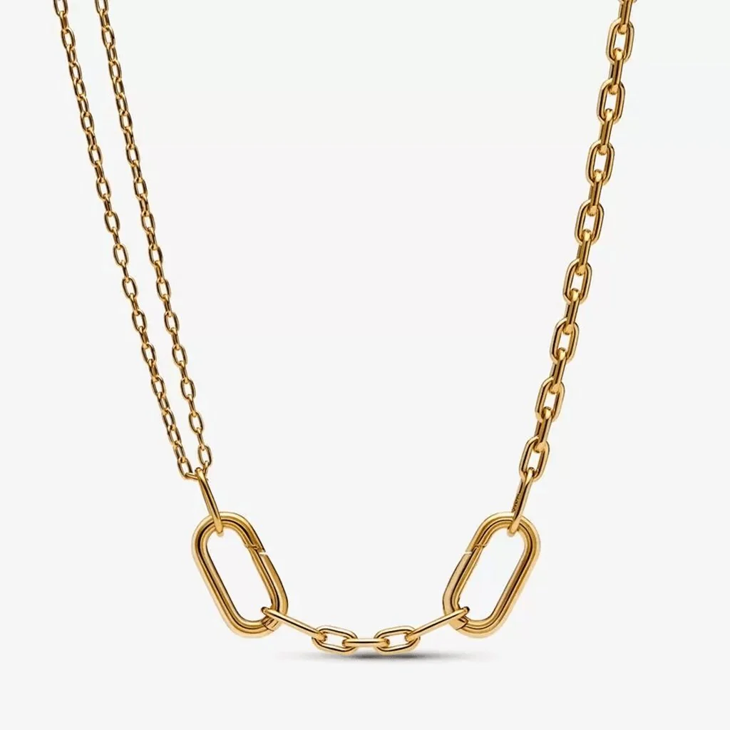 PANDORA : Pandora ME Double Link Chain Necklace - 17.7"