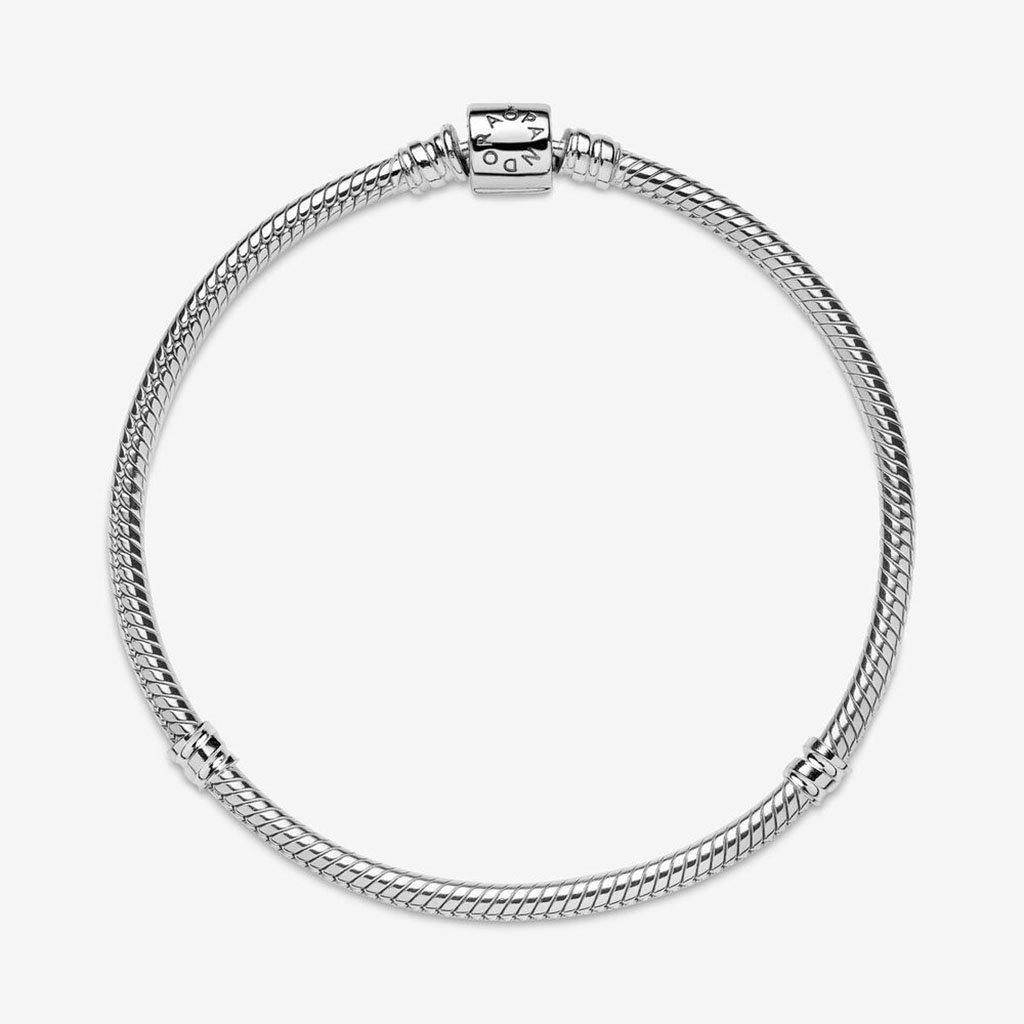 PANDORA : Pandora Moments Barrel Clasp Snake Chain Bracelet - Image 4