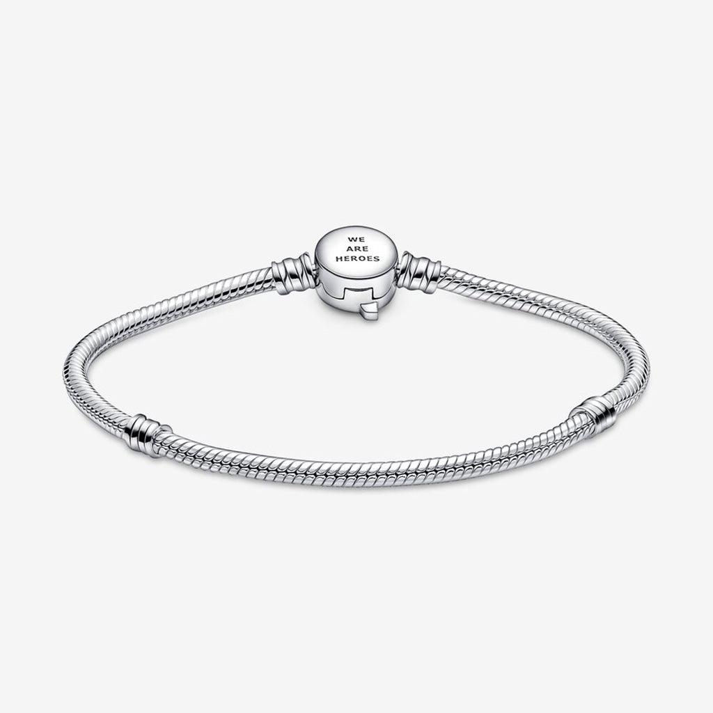 PANDORA : Pandora Moments Marvel The Avengers Logo Clasp Snake Chain Bracelet - Image 2