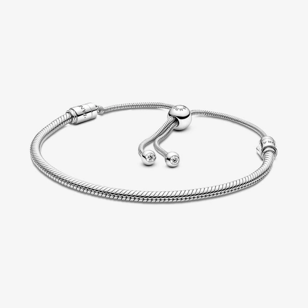 PANDORA : Pandora Moments Snake Chain Slider Bracelet - Image 2