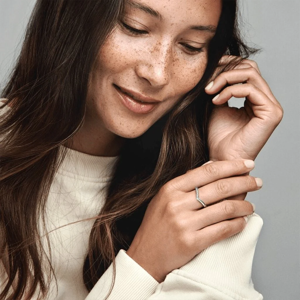 PANDORA : Pandora Timeless Wish Half Sparkling Ring - Image 2