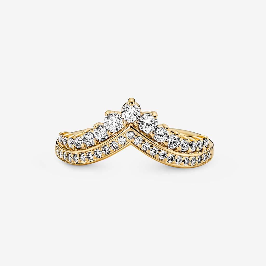 PANDORA : Pandora Timeless Wish Tiara Ring - Gold Plated - Image 2