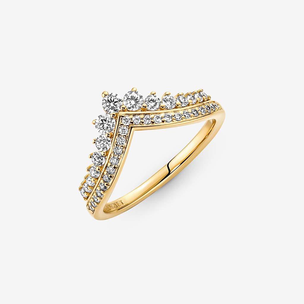 PANDORA : Pandora Timeless Wish Tiara Ring - Gold Plated - Image 3